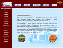 Tablet Screenshot of lauragais-habitat.com